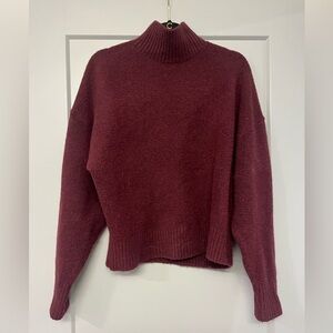Zara Burgundy Turtleneck Sweater